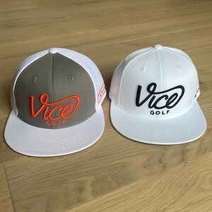 (2) VICE GOLF Snapback Hats - NWT ⛳️🔥